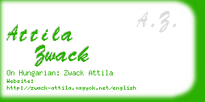 attila zwack business card